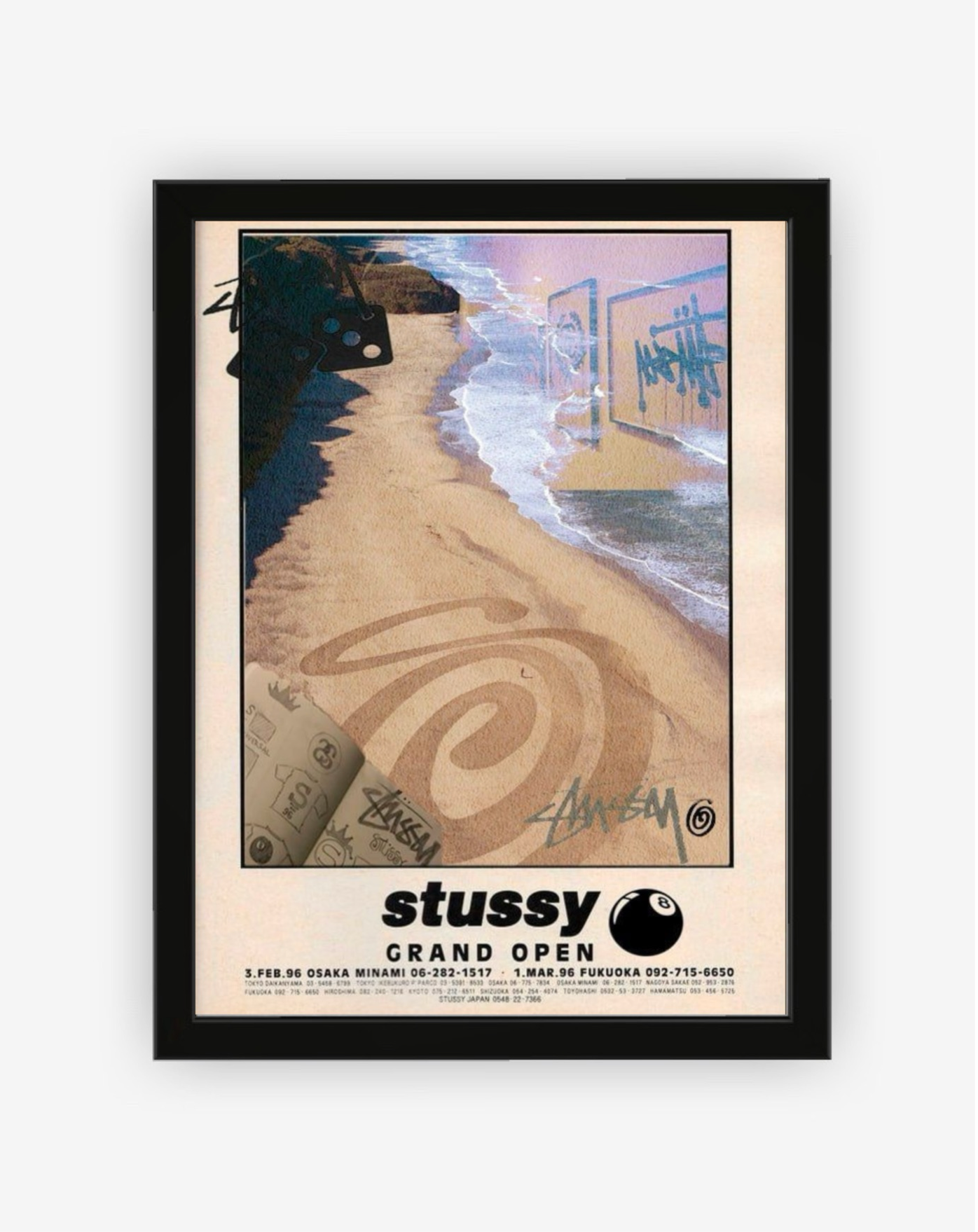 Stüssy Hochwertiges Poster