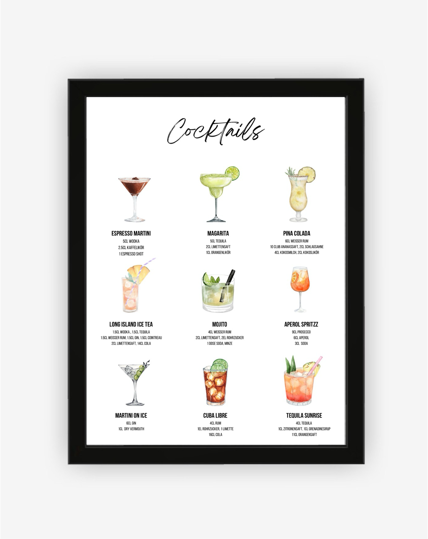 Cocktails Poster