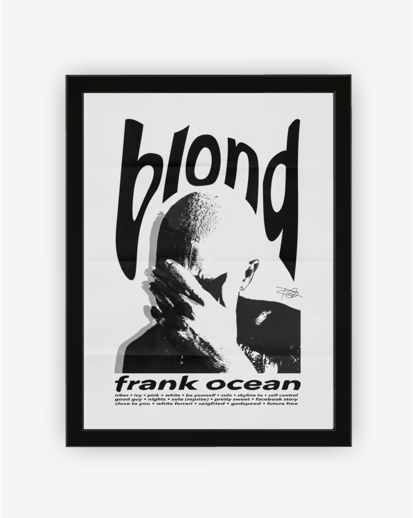 Frank Ocean Blond Poster