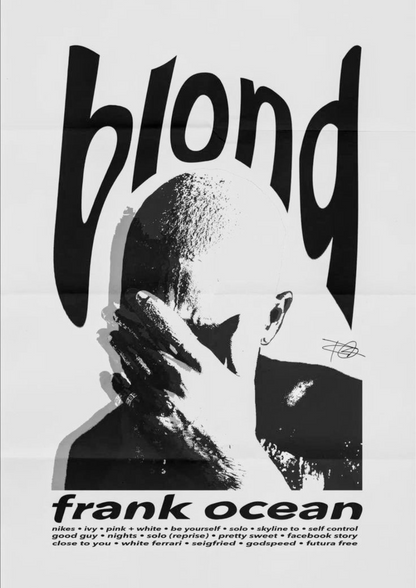 Frank Ocean Blond Poster