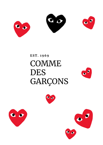 Comme des Garcons Herzen Poster